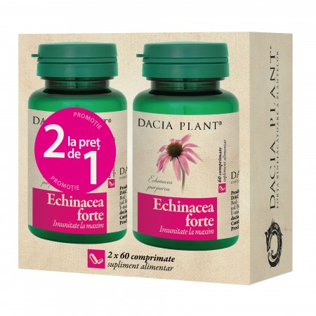 Echinacea forte (Pachet 1+1 gratis) Dacia Plant - 2 x 60 comprimate